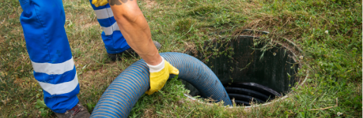 septic system being maintained